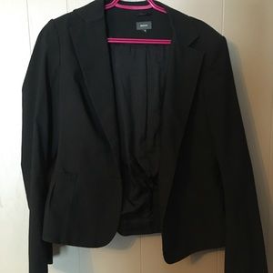 Mexx black business casual button up long sleeve blazer suit jacket w/ pockets